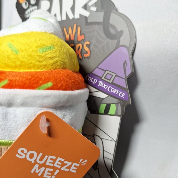 NWT Bark Cold Boo Coffee Dog Toy All Dog Sizes - Picture 3 of 3